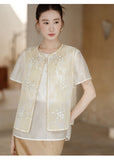 Gwendolyn Spectacular Embroidery Qipao Cheongsam Two Piece