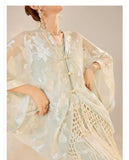 Elsa Silken Bloom Qipao Cheongsam Two Piece