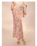 Evelynn Cute Embroidery Qipao Cheongsam Two Piece