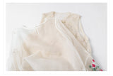 Silk Sutton Dazzling Embroidery Qipao Cheongsam Two Piece