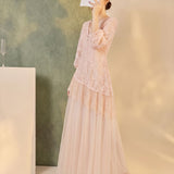 Thea Lace Embroidered Cheongsam Dress