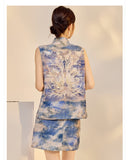 Zinnia Found Bliss Embroidery Qipao Cheongsam Two Piece