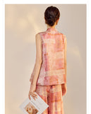 Snapdragon Graceful Qipao Cheongsam Two Piece