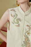 Miley Marvelous Embroidery Qipao Cheongsam Vest Top