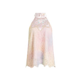 Nina 2-Piece Gradient Lace Embroidered Cheongsam Top