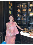 Allie Luxe Mood Qipao Cheongsam Three Piece