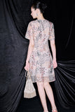 Sarai Cute Embroidery Qipao Cheongsam