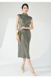 Pleated Cora Elegant Qipao Cheongsam