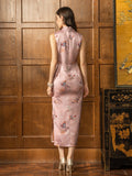 Kristina Light Pink Slim Fit Cheongsam
