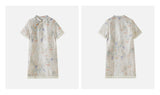 Penelope Pink Embroidered Cheongsam Dress