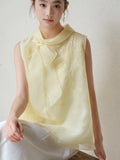 Premiere 2-Piece Gold Thread Silk Cheongsam Top
