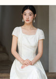 Sunset Cloud Butterfly Apricot Embroidered Cheongsam