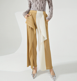 Vintage Mori Elastic Waist Wide Leg Pants