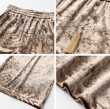 Emmaline Shining Qipao Cheongsam Pants