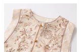 Makayla Dazzling Embroidery Qipao Cheongsam Three Piece