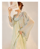 Irma Velvet Glow Embroidery Qipao Cheongsam Two Piece