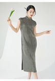 Pleated Cora Elegant Qipao Cheongsam