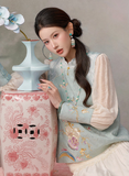 Deneb Timeless Rayon Cotton 3-Piece Cheongsam Qipao