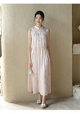 Vivian Peony Pink Jacquard Silk Cheongsam Dress