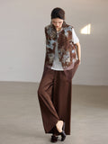 Nicoletta 2-Piece Cocoa Brown Jacquard Cheongsam Set