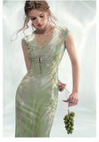 Olive Spectacular Qipao Cheongsam Two Piece