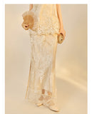 Mckenna Glamorous Embroidery Qipao Cheongsam Two Piece