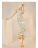 Elsa Silken Bloom Qipao Cheongsam Two Piece