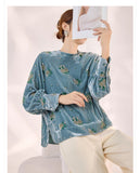 Silk Ivy Lace Whisper Embroidery Qipao Cheongsam Shirt