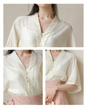 Starlight 2-Piece Xiu Apricot Top with Skirt Cheongsam