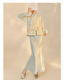 Silk Angelina Exquisite Embroidery Qipao Cheongsam Vest Top