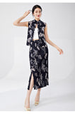 Pleated Everleigh Captivating Qipao Cheongsam Two Piece