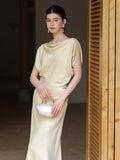 Thea 2-Piece Champagne Gold Satin Cheongsam Top