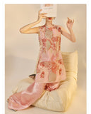 Silk Gabriela Dazzling Embroidery Qipao Cheongsam