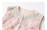 Silk Amari Captivating Embroidery Qipao Cheongsam Vest Top