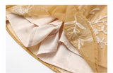 Amina Charming Embroidery Qipao Cheongsam Two Piece