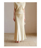 Thea 2-Piece Champagne Gold Satin Cheongsam Top