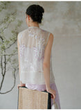 Kayla Shining Qipao Cheongsam Embroidery Two Piece