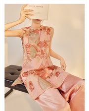 Silk Gabriela Dazzling Embroidery Qipao Cheongsam