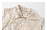 Mckenna Glamorous Embroidery Qipao Cheongsam Two Piece