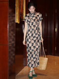 Fluorite Sunset Encounter Modern Cheongsam