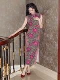 Wilhelma Spring Dawn Print Cotton Cheongsam