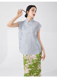 Pleated Peyton Appealing Qipao Cheongsam Top