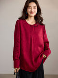 Aristocrat Aristocrat Red Jacquard Cheongsam Top