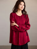 Aristocrat Aristocrat Red Jacquard Cheongsam Top