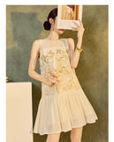 Demi Blooming Embroidery Qipao Cheongsam