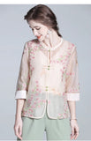 Silk Brooklyn Dazzling Embroidery Qipao Cheongsam Top