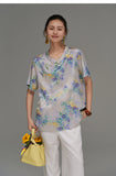 Katerina Floral Polyester Cheongsam Top