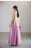 Preeminent Golden Brown Sleeveless Vest Cheongsam