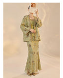 Fabiana 2-Piece Embroidered Jacquard Cheongsam Set