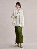 Lady Beige Lace Cheongsam Vest